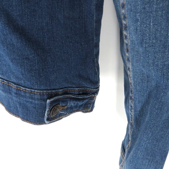 Social Standard By Sanctuary Womens Denim Jacket S Button Front Pockets NWT $109 - Picture 6 of 7